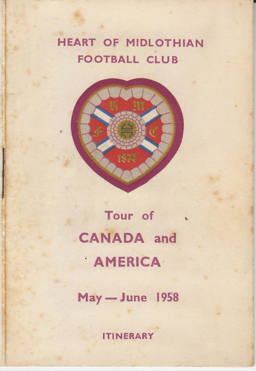 1958 Tour of Canada and America Itinerary