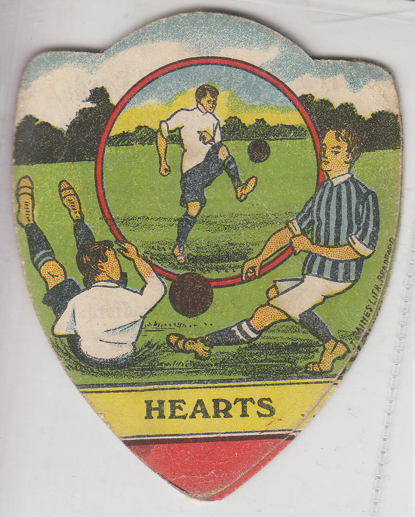Baines Card - Hearts with 3 players on green grass
