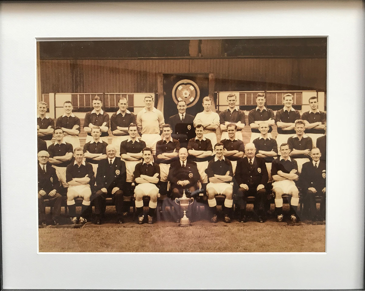 Photo of 1956-57 Squad with Scottish Cup