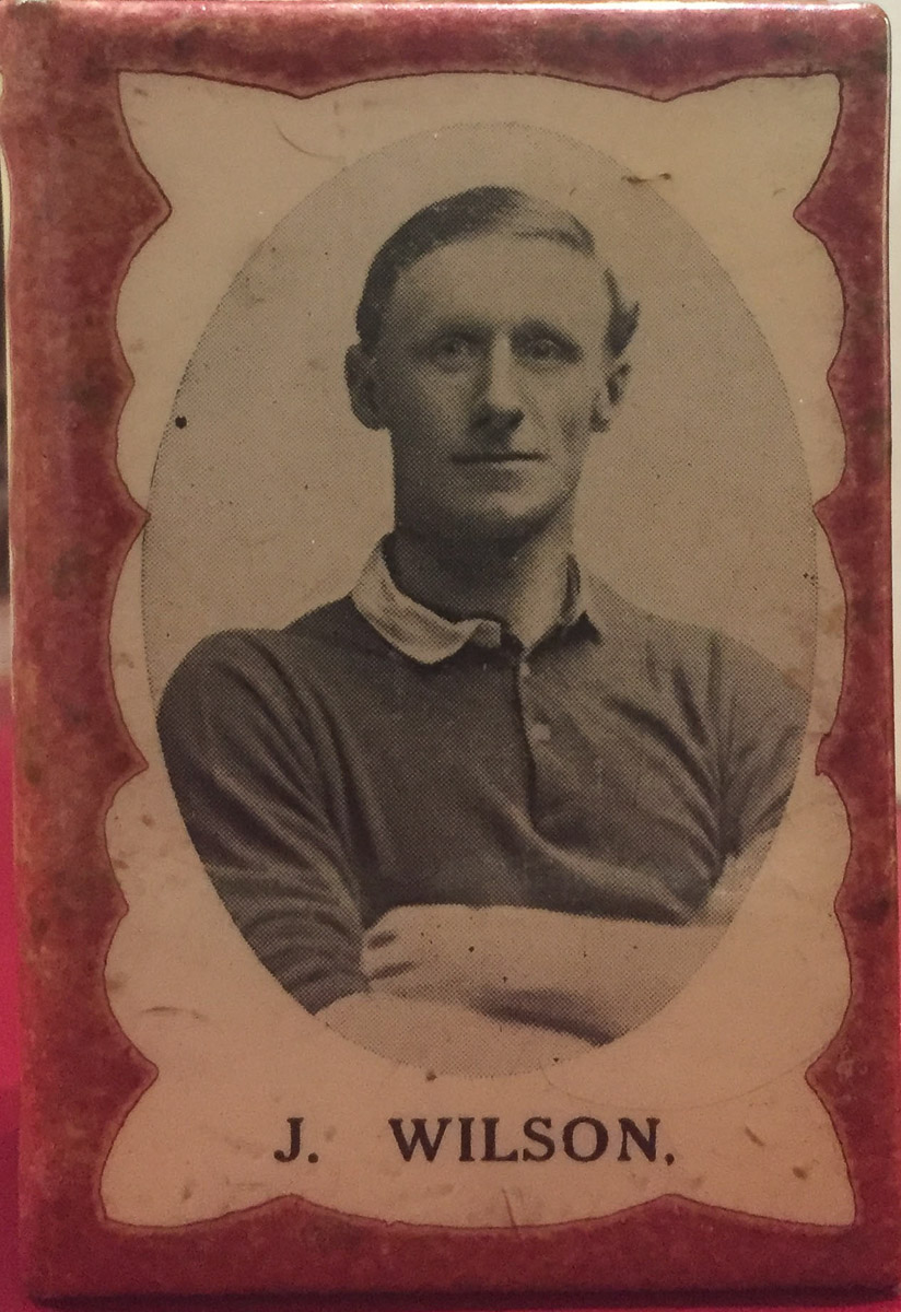 Jock Wilson testimonial matchbox holder 1921-22