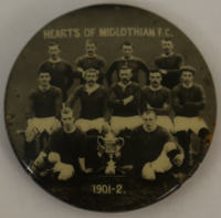 Tin Badge depicting 1901-02 Team Group 