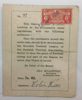 Season ticket book 1916-17 
