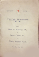 1937 Itinerary v Derby County 