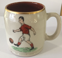 McDonald of Glasgow plate and tea cup depicting honours (Mug) 