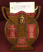 Wooden Plaque with Medal - League Cup Winners 1959-60 