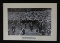 Crowd spilling onto pitch vs Celtic Scottish Cup 1926 
