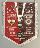 Pennant of VfB Stuttgart and Hearts 