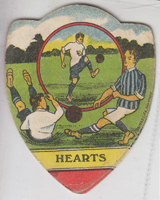 Baines Card - Hearts with 3 players on green grass 