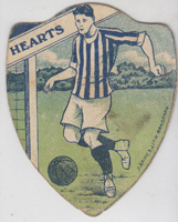 Baines Card - Hearts with single player and ball 
