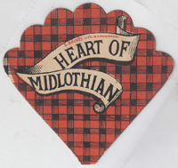 Baines Card - Heart of Midlothian on Tartan background 