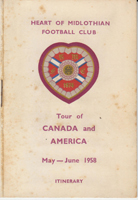 1958 Tour of Canada and America Itinerary 