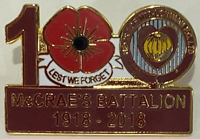 100 McCraes's Battalion 1918-2018 