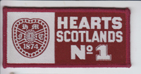 Hearts SCOTLANDS No 1 Cloth Patch 