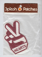 Hearts (with peace sign) Cloth Patch 