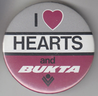 I love Hearts and BUKTA Badge 