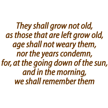 We Shall Remember