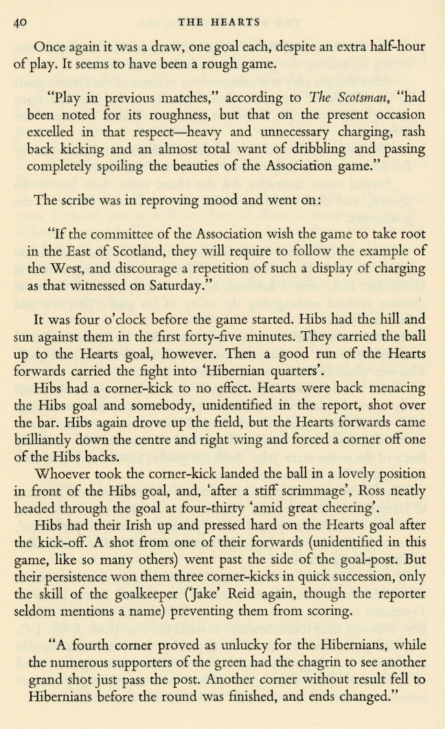 From The Story of Heart Of Midlothian F.C. by ALBERT MACKIE