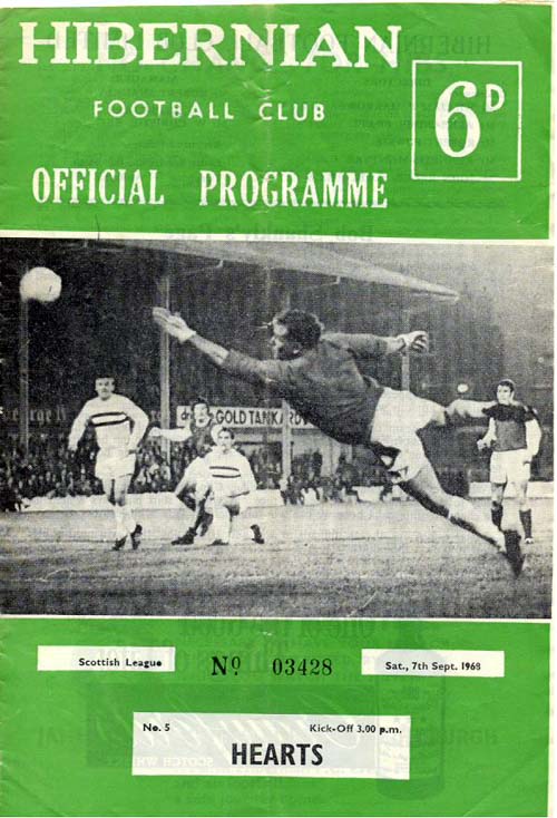 Sat 07 Sep 1968  Hibernian 1  Hearts 3 