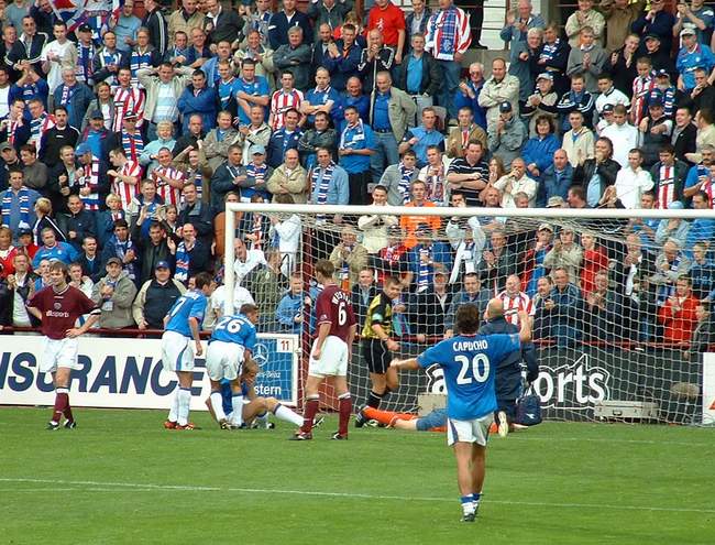 Sun 21 Sep 2003  Hearts 0  Rangers 4 