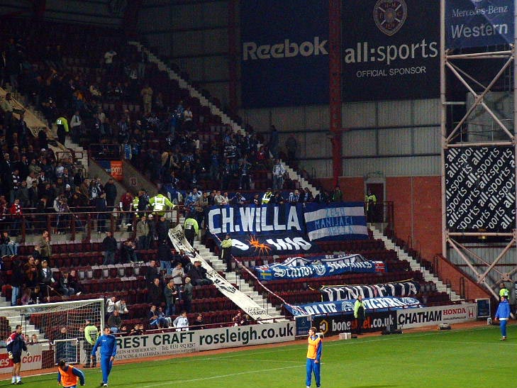 Wed 24 Sep 2003  Hearts 2  Zeljeznicar Sarajevo 0 