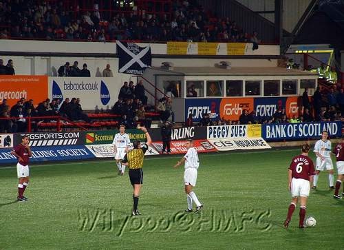 Sat 06 Dec 2003  Dunfermline Athletic 2  Hearts 1 