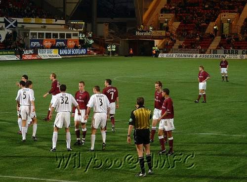 Sat 06 Dec 2003  Dunfermline Athletic 2  Hearts 1 