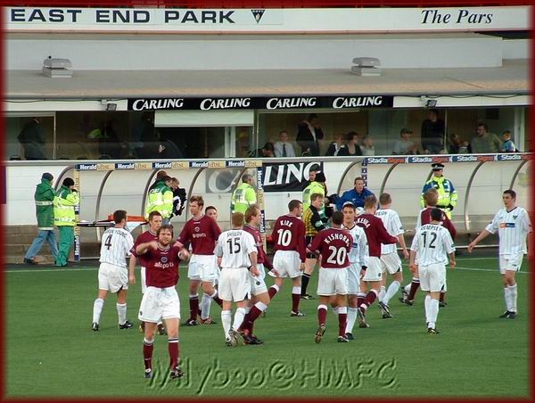 Sat 28 Feb 2004  Dunfermline Athletic 0  Hearts 0 