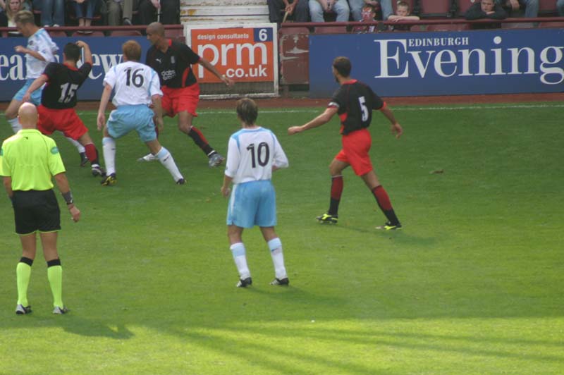 Sat 31 Jul 2004  Hearts 0  Fulham 2 