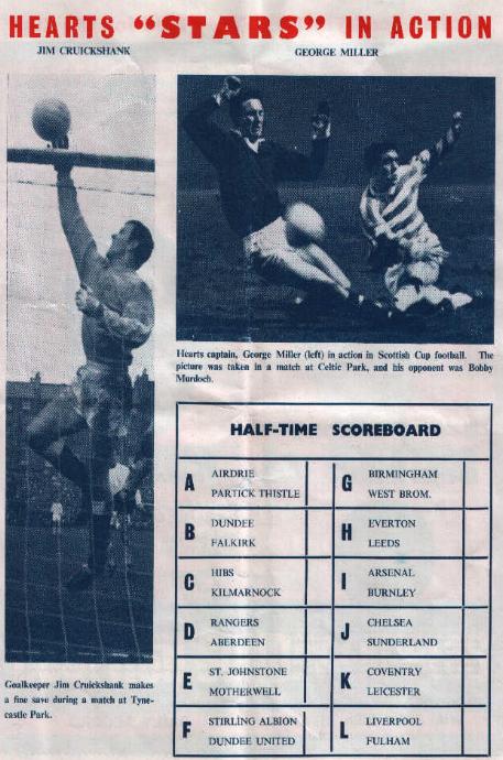 Sat 27 Apr 1968  Hearts 1  Dunfermline Athletic 3 