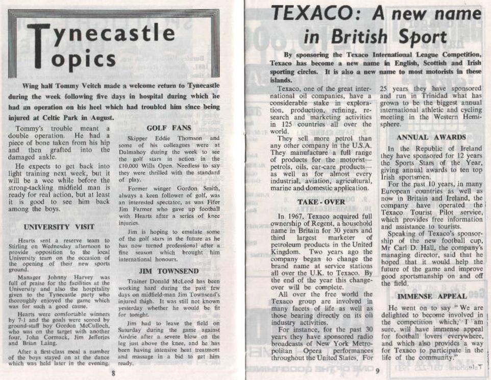 Wed 14 Apr 1971  Hearts 1  Wolves 3 