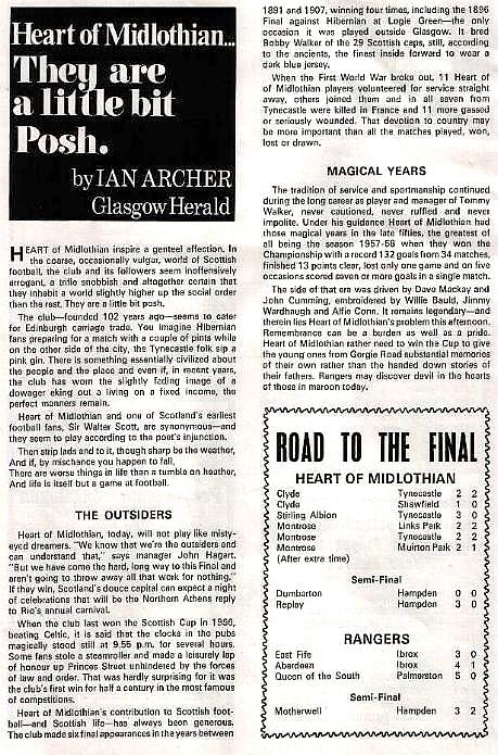 Sat 01 May 1976  Hearts 1  Rangers 3 