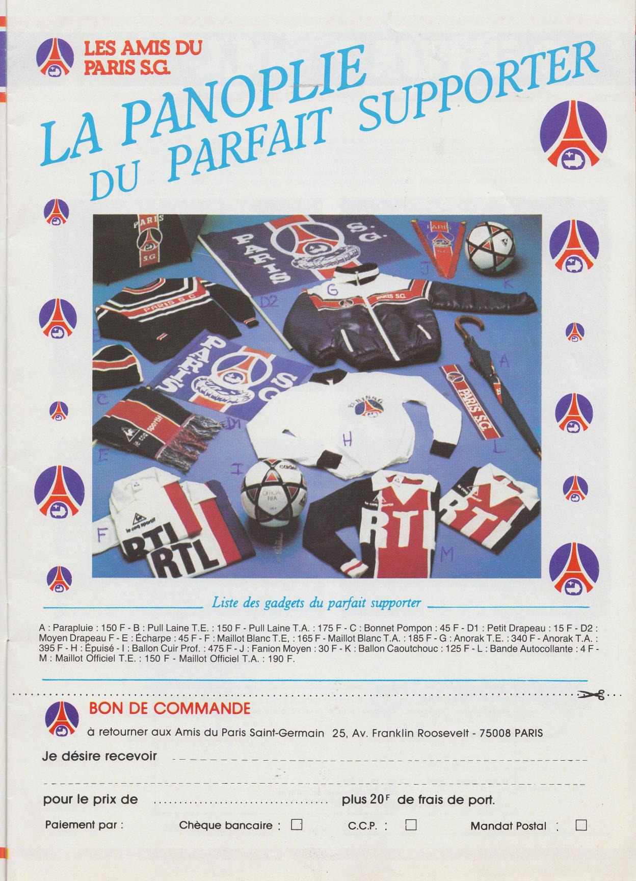 Wed 19 Sep 1984  Paris St Germain 4  Hearts 0 