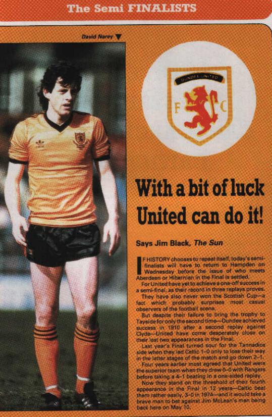 Sat 05 Apr 1986  Hearts 1  Dundee United 0 