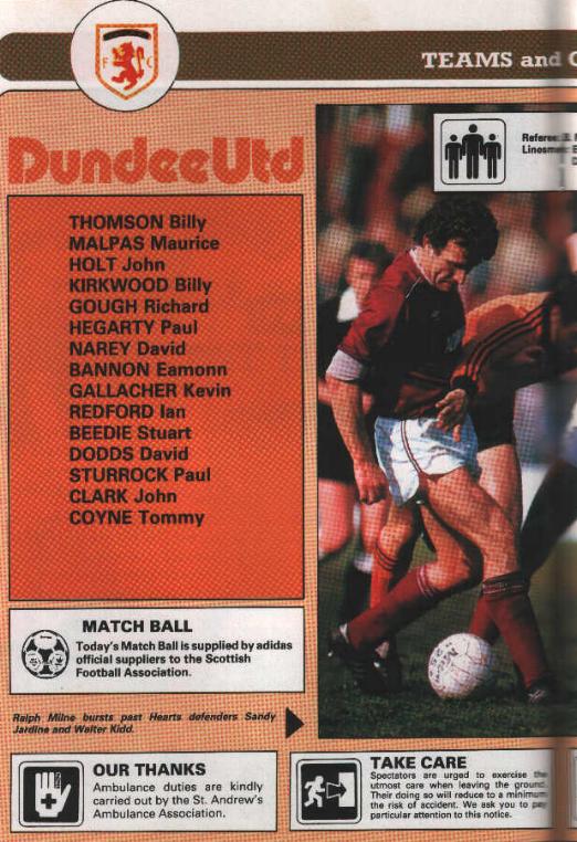 Sat 05 Apr 1986  Hearts 1  Dundee United 0 