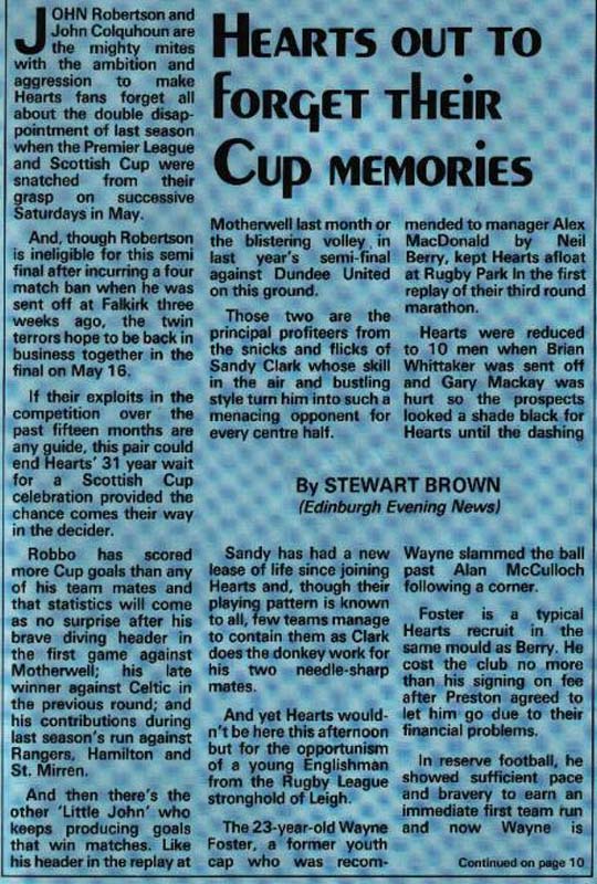 Sat 11 Apr 1987  Hearts 1  St Mirren 2 