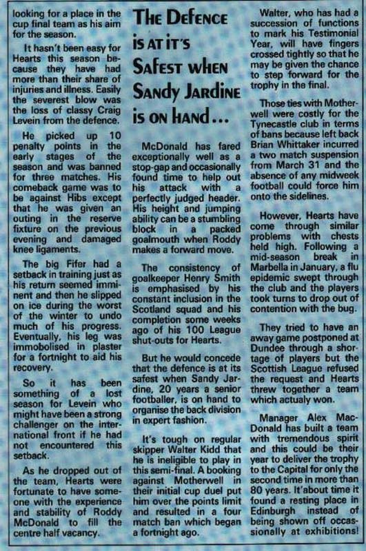 Sat 11 Apr 1987  Hearts 1  St Mirren 2 