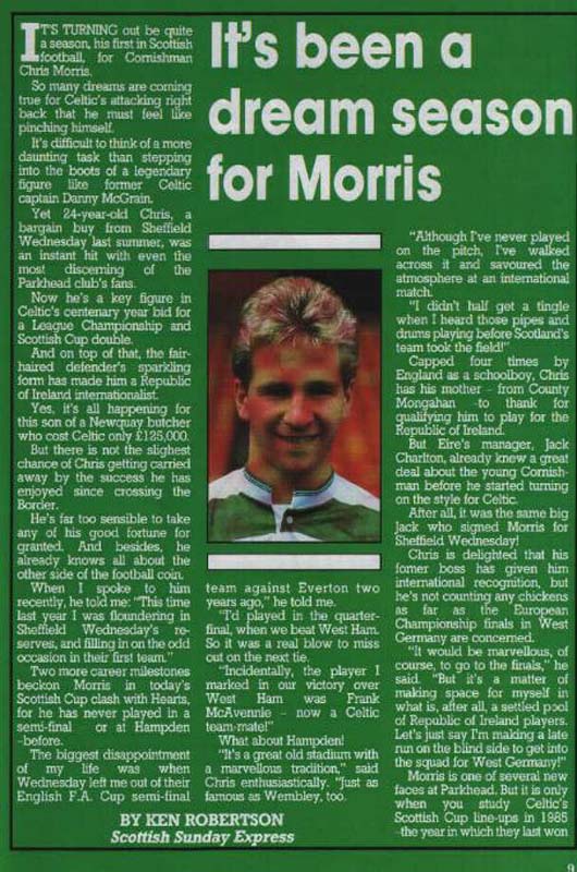 Sat 09 Apr 1988  Hearts 1  Celtic 2 