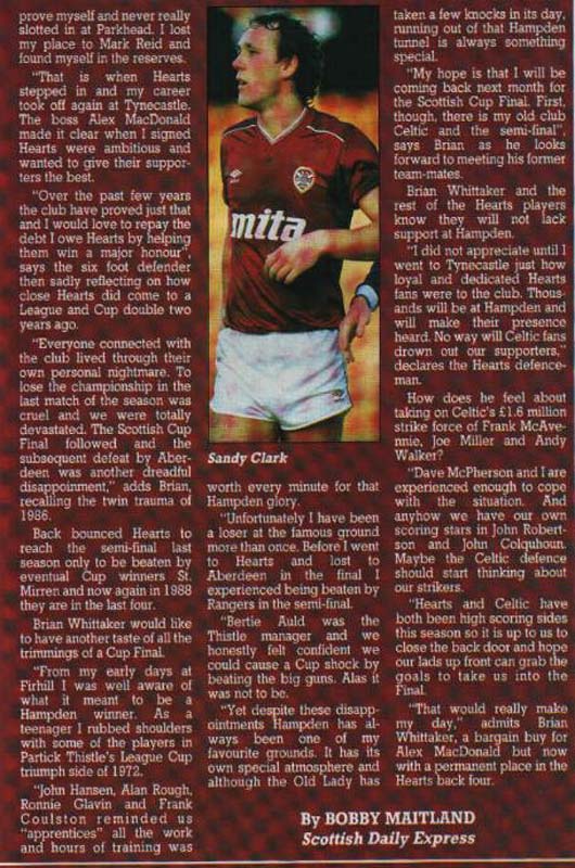 Sat 09 Apr 1988  Hearts 1  Celtic 2 