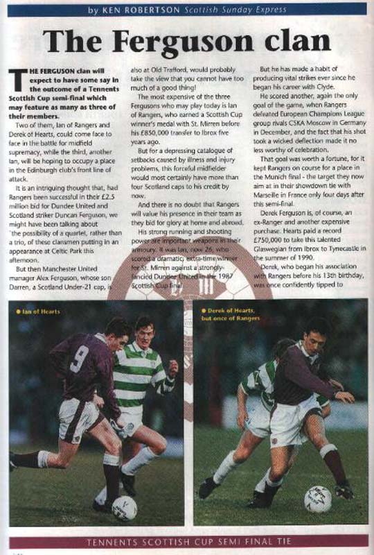 Sat 03 Apr 1993  Hearts 1  Rangers 2 