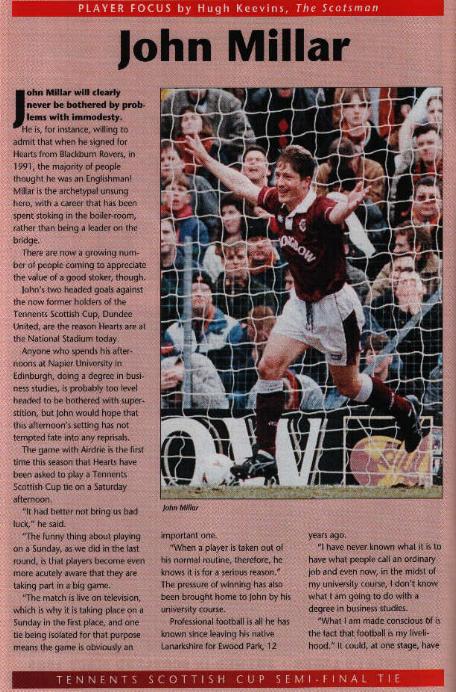 Sat 08 Apr 1995  Hearts 0  Airdrieonians 1 