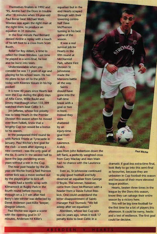 Sat 06 Apr 1996  Hearts 2  Aberdeen 1 