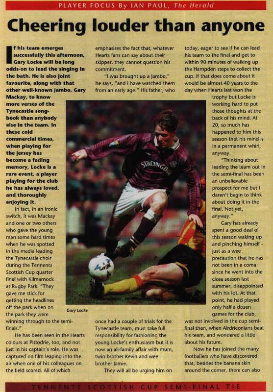 Sat 06 Apr 1996  Hearts 2  Aberdeen 1 