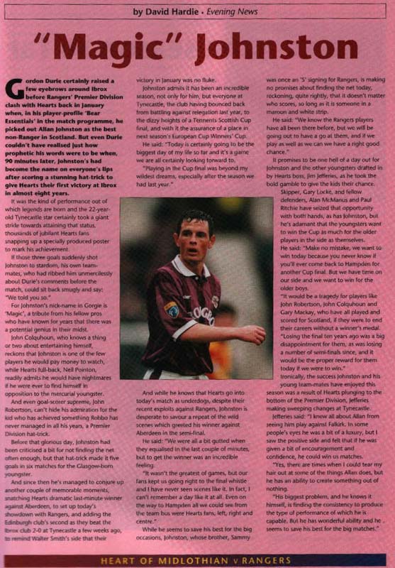 Sat 18 May 1996  Hearts 1  Rangers 5 