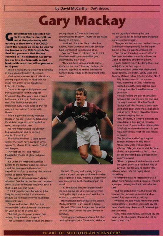 Sat 18 May 1996  Hearts 1  Rangers 5 