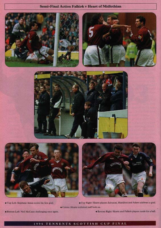 Sat 16 May 1998  Hearts 2  Rangers 1 