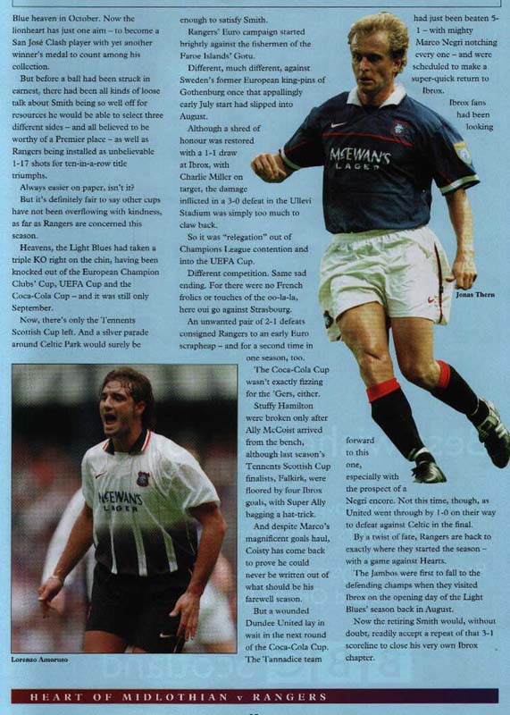 Sat 16 May 1998  Hearts 2  Rangers 1 