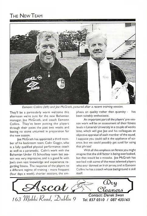 Sun 12 Jul 1998  Bohemians Dublin 0  Hearts 1 