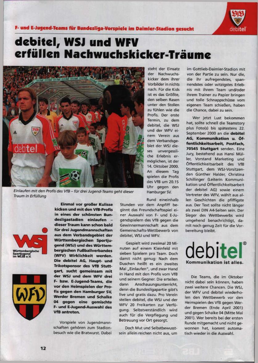 Thu 14 Sep 2000  VfB Stuttgart 1  Hearts 0 