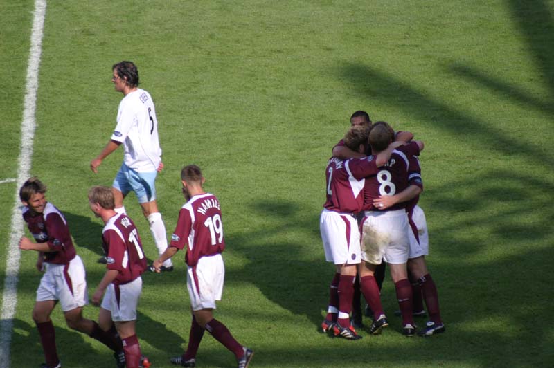 Sat 21 Aug 2004  Hearts 3  Kilmarnock 0 